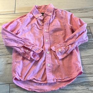 • Childrens Place pink button down shirt, 5/6 •